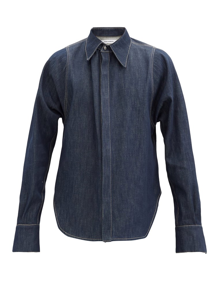 Blue Denim Oversized Shirt