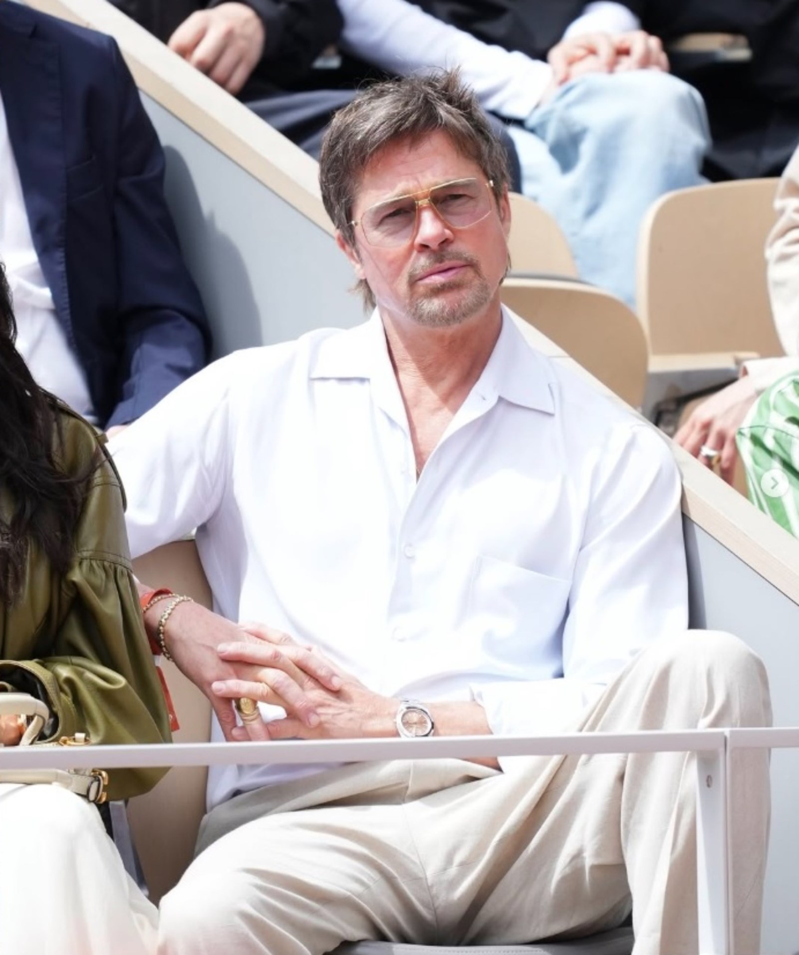 Ο Brad Pitt πήγε Roland Garros και έζησε το γυναικείο τένις με στυλ και...πάθος