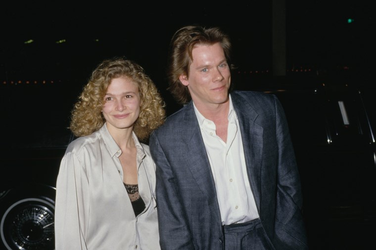 Ο Kevin Bacon με τη σύζυγό του, το 1988
