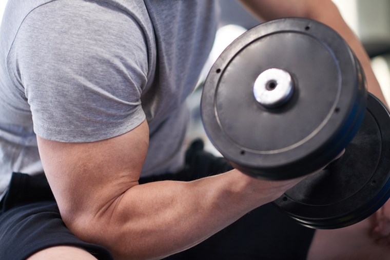 MAN EXERCISING