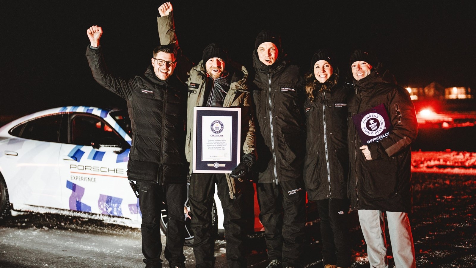 Porsche Taycan ρεκόρ Guinness Drift