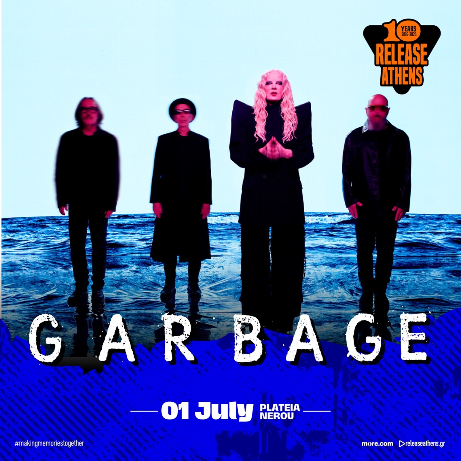 Οι Garbage θα πλαισιώσουν τον Moby στο Release Athens 2026