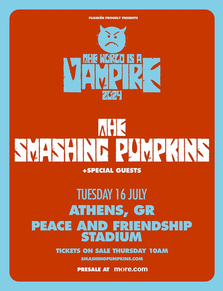 Οι Smashing Pumpkins έρχονται τον Ιούλιο στην Αθήνα