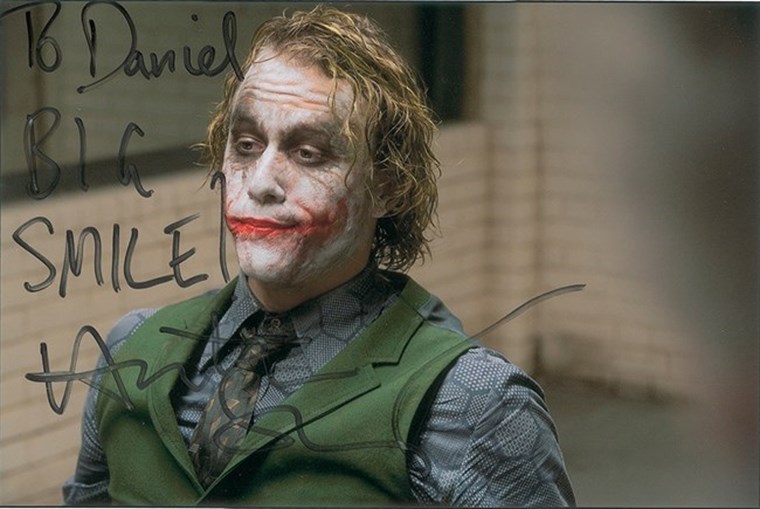 Αυτόγραφο του "Τζόκερ" Heath Ledger πουλήθηκε σε αστρονομική τιμή