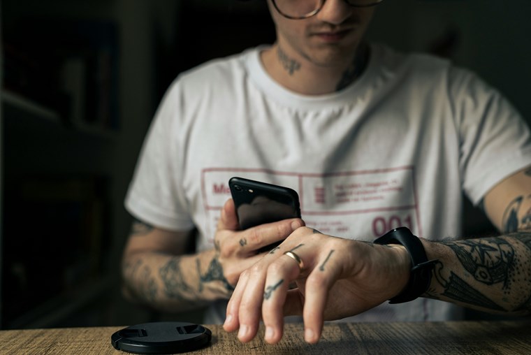 Smartphone user