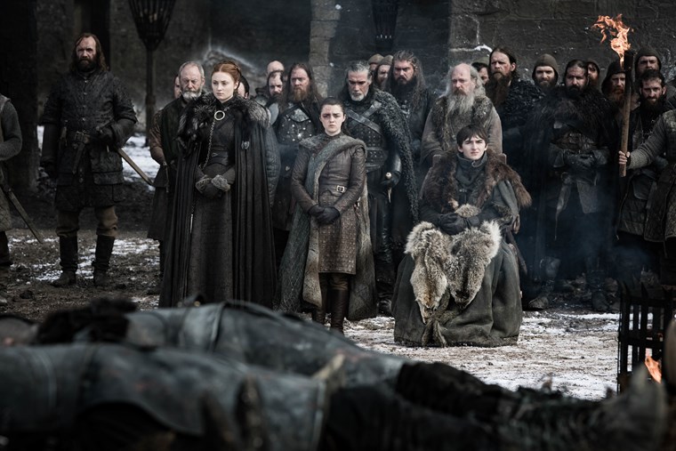 Η κηδεία στο Winterfell Game of Thrones S08E04 Stark