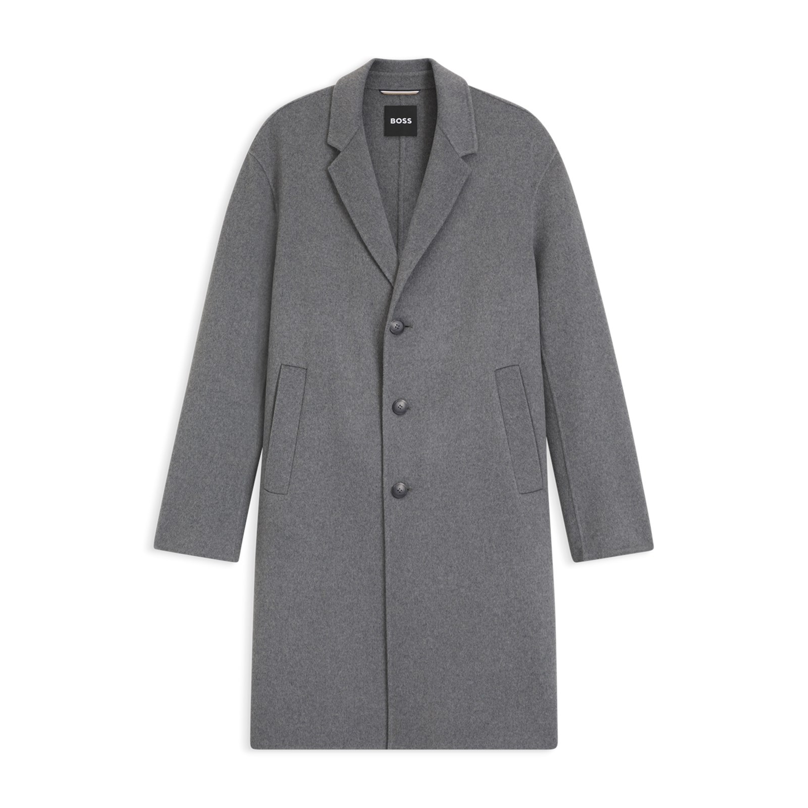 Μαλακό παλτό σε χαλαρή γραμμή από μείγμα μαλλιού