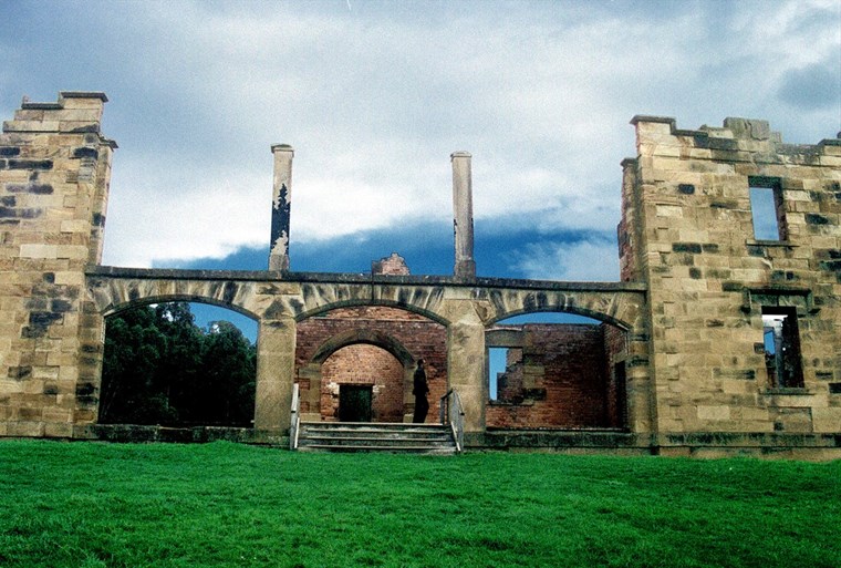 THE REMAINS OF THE PENAL SETTLEMENT AT THE PORT ARTHUR HISTORIC SITE