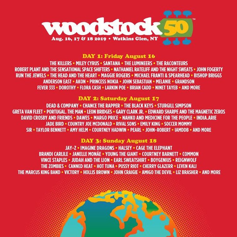 Woodstock 50: Αυτό είναι το τελικό line up