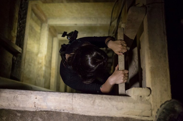 VIEW OF THE TUNNE; JOAQUIN "EL CHAPO" GUZMAN USED TO ESCAPE