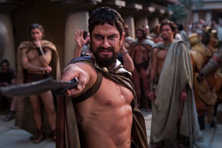 Gerard Butler six-pack