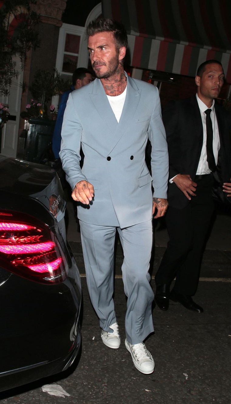Το απόλυτα 80s tailoring look του David Beckham