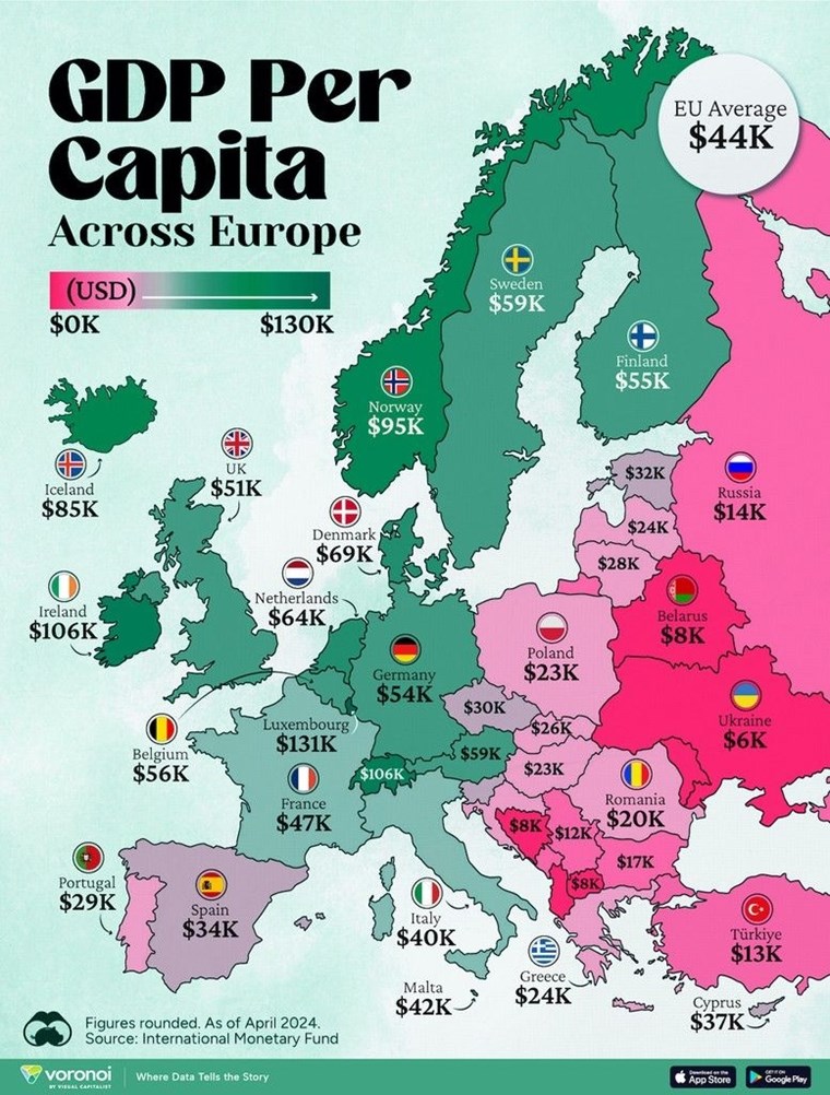 Οι ευρωπαϊκές χώρες στις οποίες μπορείς να βγάλεις περισσότερα χρήματα