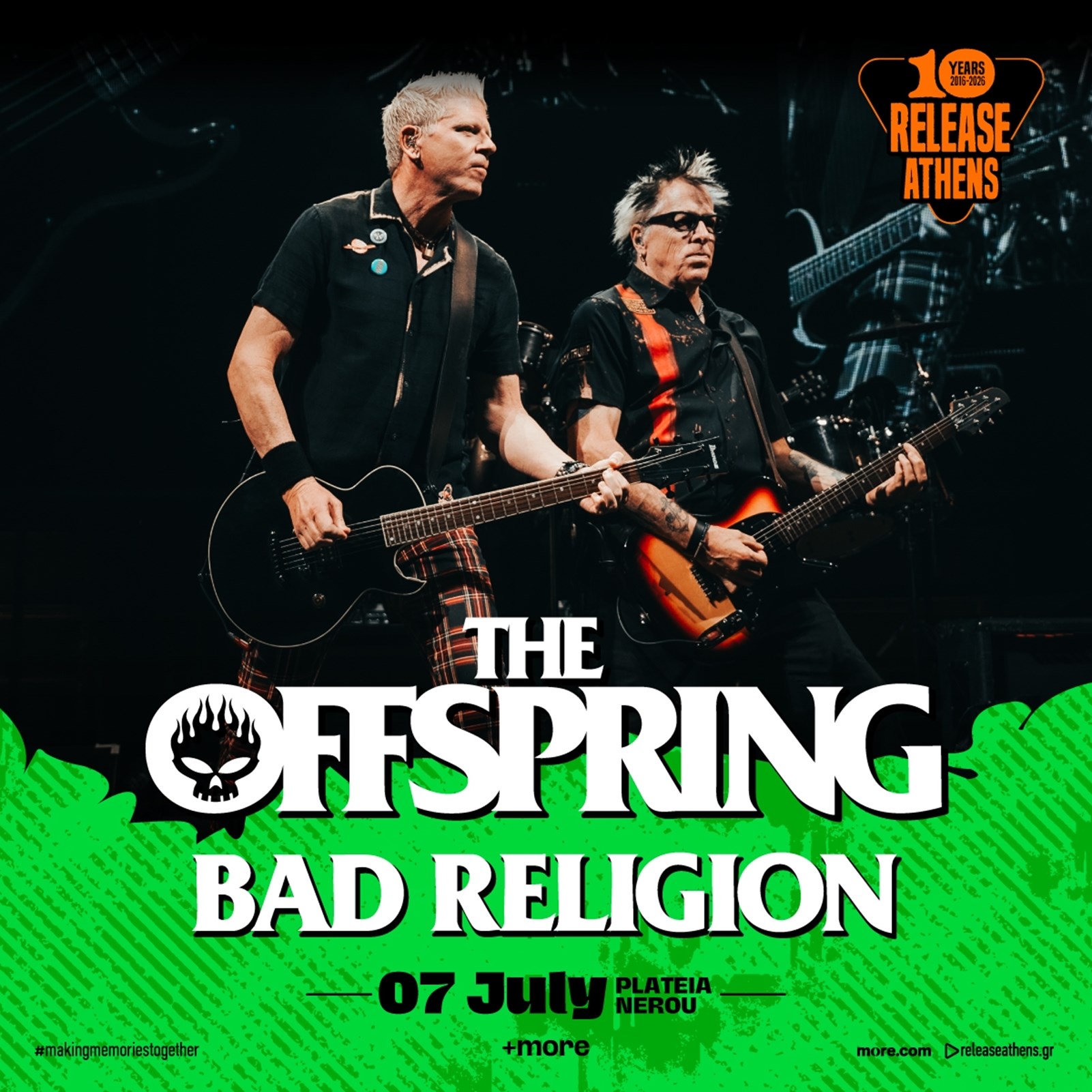 The Offspring και Bad Religion έρχονται στο Release Athens 2026
