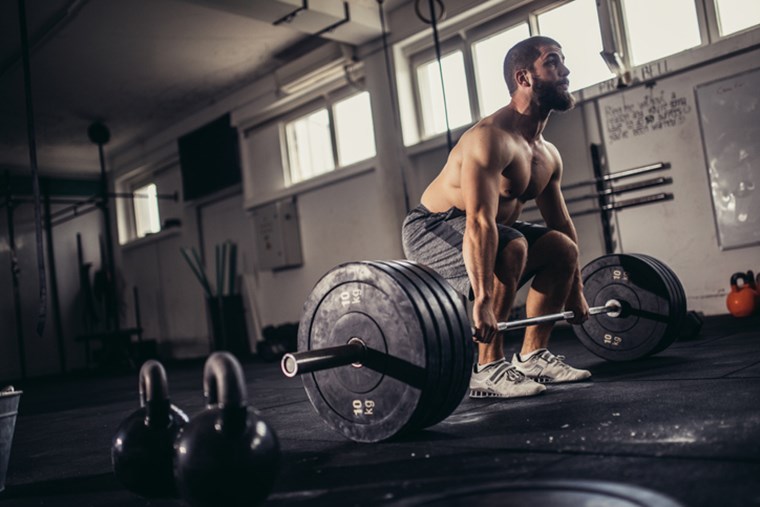 MAN EXERCISING