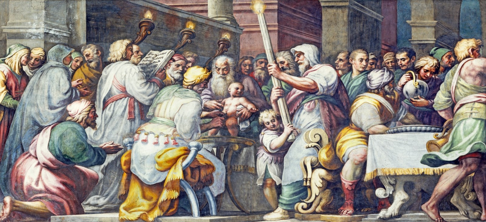 Parma - The fresco The Circumcision of Jesus in Duomo by Lattanzio Gambara (1567 - 1573)