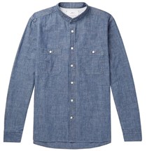 Chambray πουκάμισο αντί για τζην