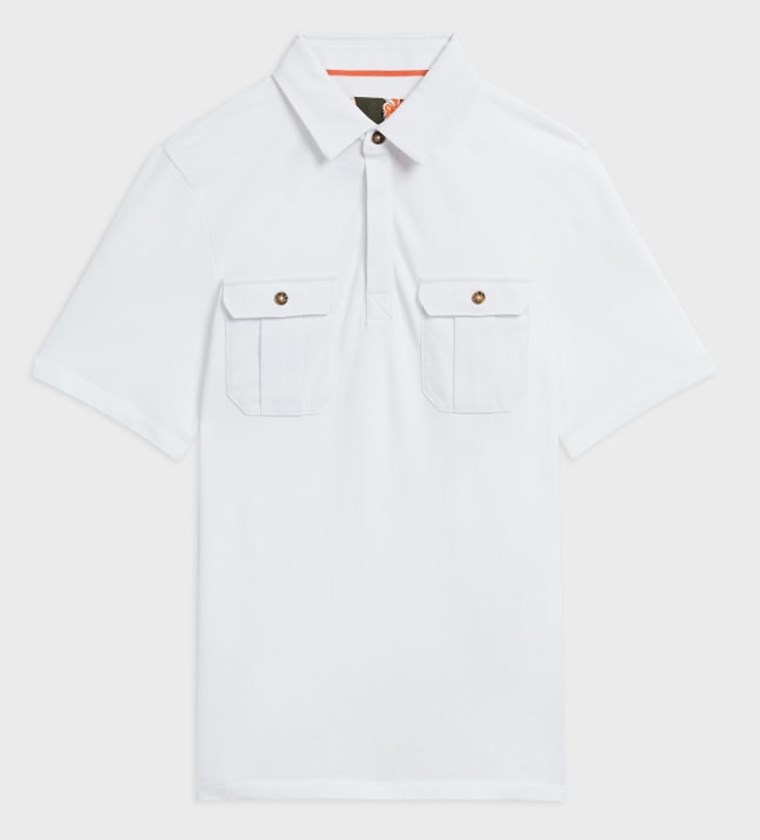 WHITE POLO SHIRT BY TED BAKER