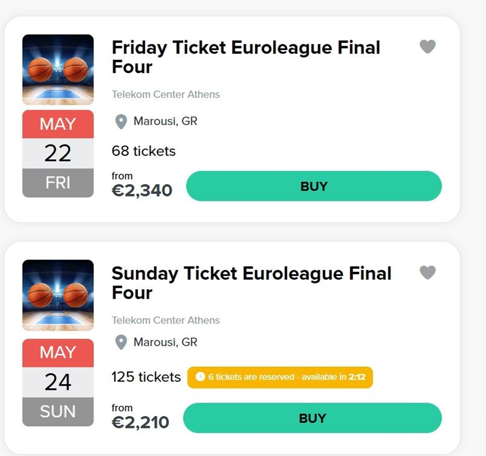 Οι τιμές των εισιτηρίων στη μαύρη αγορά