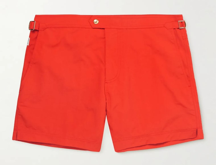 RED SWIM SHORTS