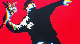 Το θρυλικό 'Flower Thrower' του Banksy πωλείται ως 10.000 NFTs