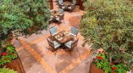 Ένας μυστικός κήπος στο αίθριο του Alexander’s Lounge