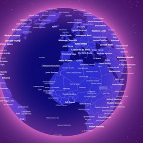 Ο χάρτης που δείχνει τον πιο σημαντικό άνθρωπο σε κάθε πόλη