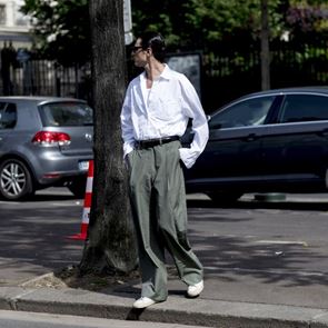 50s στυλ με παντελόνια σε ίσια και φαρδιά γραμμή
