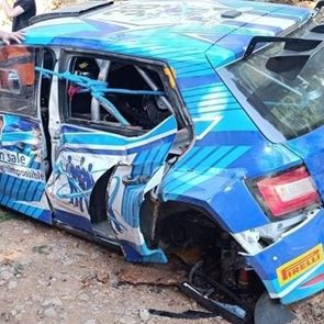 ΕΚΟ Ράλλυ Ακρόπολις 2024: Μεγάλη ζημιά στο αυτοκίνητο του Λάμπρου Αθανασούλα