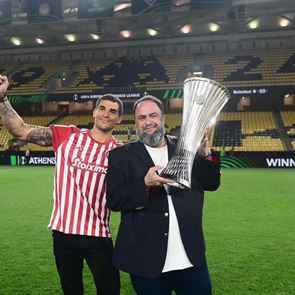 Μιλτιάδης Μαρινάκης, ο γιος του Βαγγέλη Μαρινάκη μόλις έκανε τατουάζ το τρόπαιο του Conference League