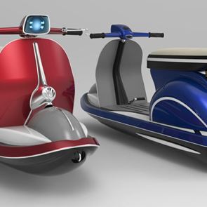 Ένα jet ski εμπνευσμένο από τη θρυλική Vespa των 50s
