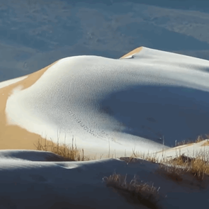 Το χιόνι σκέπασε την έρημο Σαχάρα