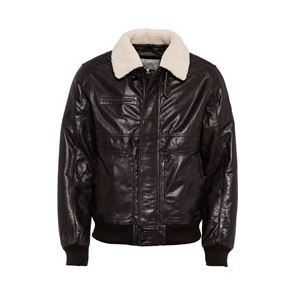Το δερμάτινο bomber με τον γούνινο γιακά, στη σωστή τιμή