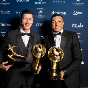 Lewandowski, Mbappé και εθνική <em>Ιταλίας</em> ξεχωρίζουν στα Globe Soccer Awards