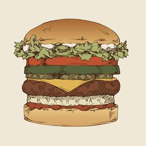 Το <em>burger</em> με μοσχαρίσιο κιμά είναι κλασική αξία