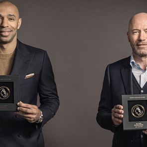 Ο Thierry Henry και ο Alan Shearer στο Hall of Fame της Premier League