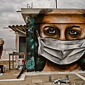 Γκράφιτι στην εποχή του &lt;em>κορονοϊού&lt;/em>, οι φωτογραφίες