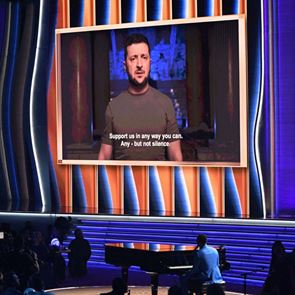 Η ομιλία του Volodymyr Zelenskyy στα Grammys