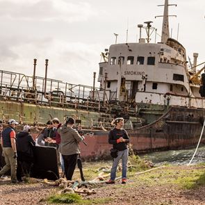 Πρώτες εικόνες από τα γυρίσματα της ταινίας 'Οβολός' με τον Πάνο Βλάχο