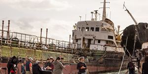 Πρώτες εικόνες από τα γυρίσματα της ταινίας 'Οβολός' με τον Πάνο Βλάχο