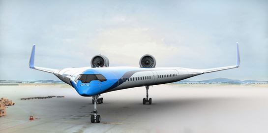 Το αεροπλάνο σε σχήμα V θα μεταφέρει επιβάτες στα φτερά του