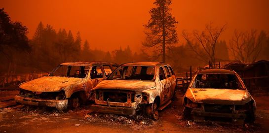 Φωτογραφίες από την καταστροφική πυρκαγιά της Καλιφόρνιας