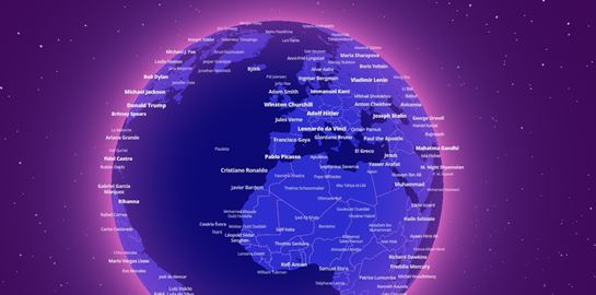 Ο χάρτης που δείχνει τον πιο σημαντικό άνθρωπο σε κάθε πόλη