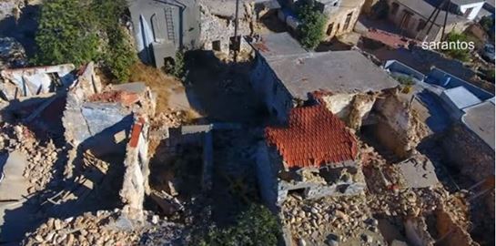 Βίντεο drone κατέγραψε την καταστροφή στην Κρήτη από το σεισμό