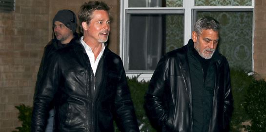 Brad Pitt και George Clooney στα παρασκήνια του Wolves