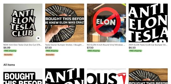 Αυτά είναι τα αυτοκόλλητα κατά του Elon Musk που έγιναν viral (εικόνες)