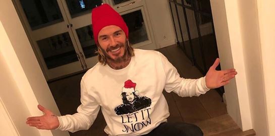 O David Beckham ξέρει πώς συνδυάζεται το GoT με τα χριστουγεννιάτικα πουλόβερ