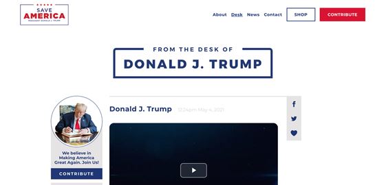 Σε άλλα νέα, έτοιμο τo social network του Donald Trump