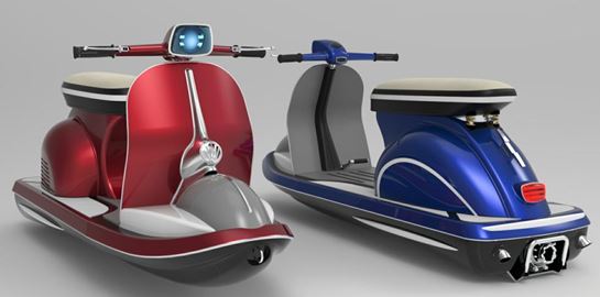 Ένα jet ski εμπνευσμένο από τη θρυλική Vespa των 50s