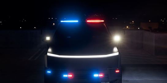 Το Tesla Cybertruck ως περιπολικό της αστυνομίας